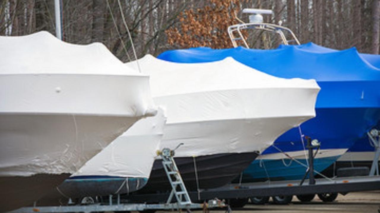 Boat Shrink Wrapping