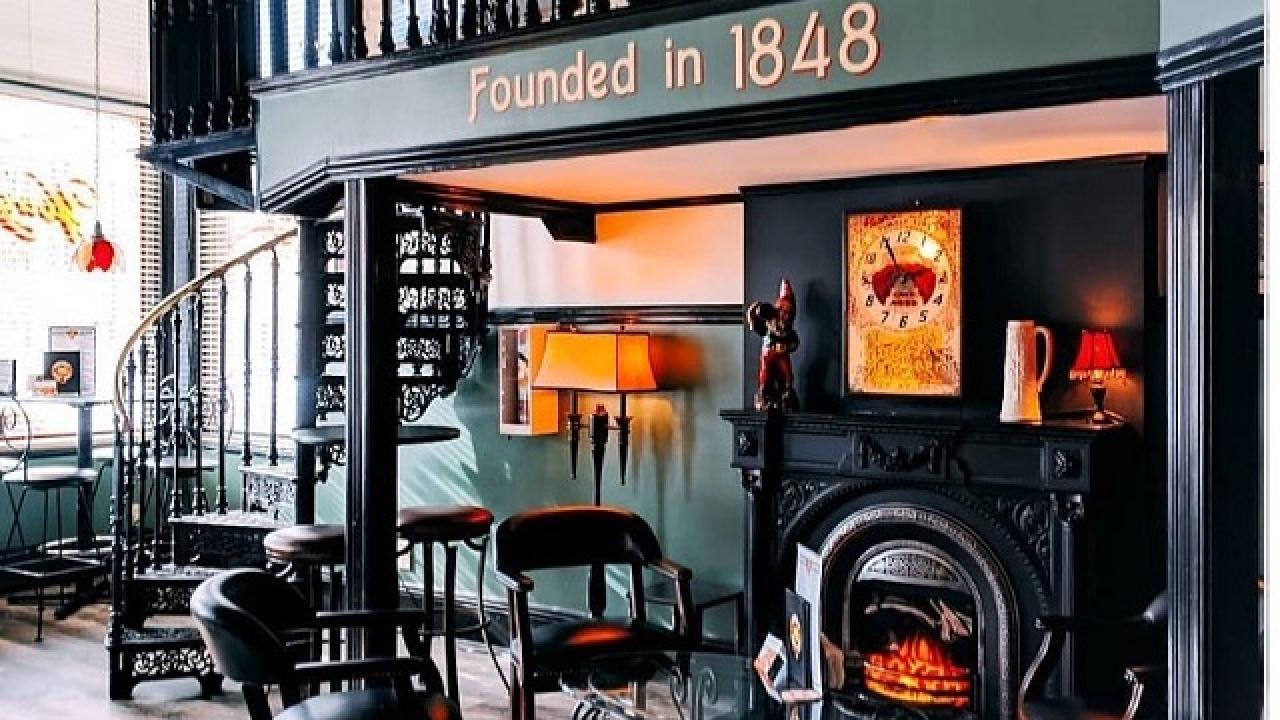 Historic Pub Fireplace