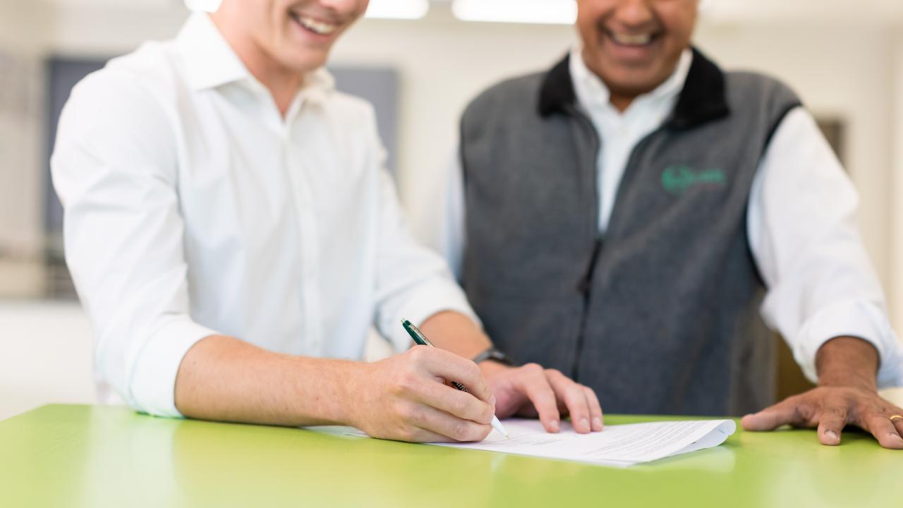 Signing a Deal
