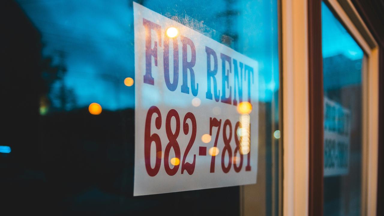For Rent sign