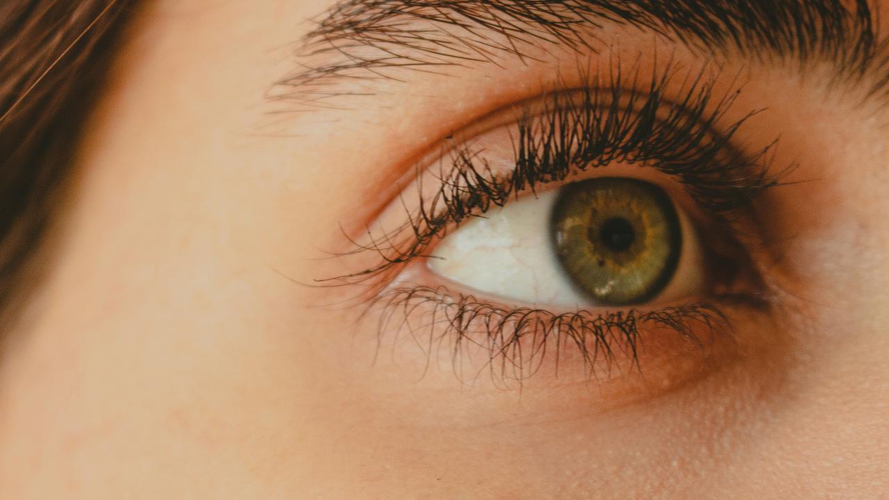 close-up of eye