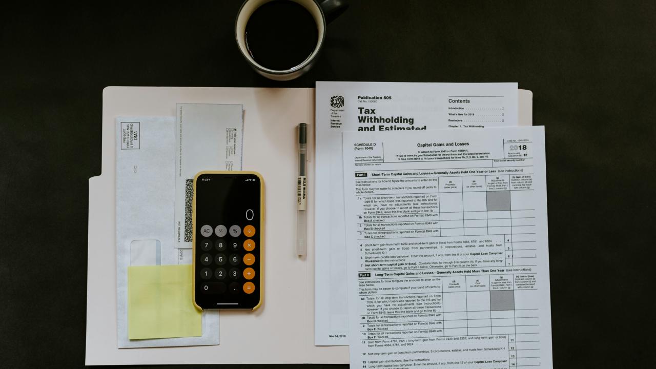 tax forms and calculator