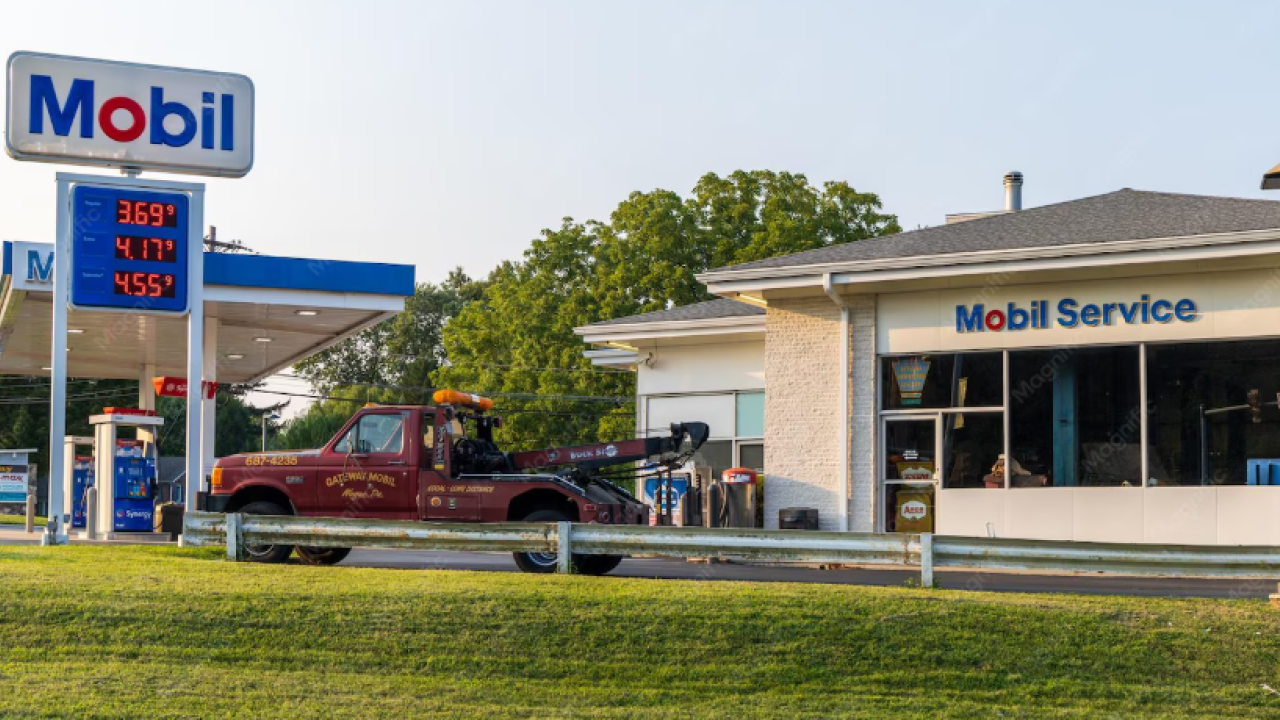 Mobil Gas Station
