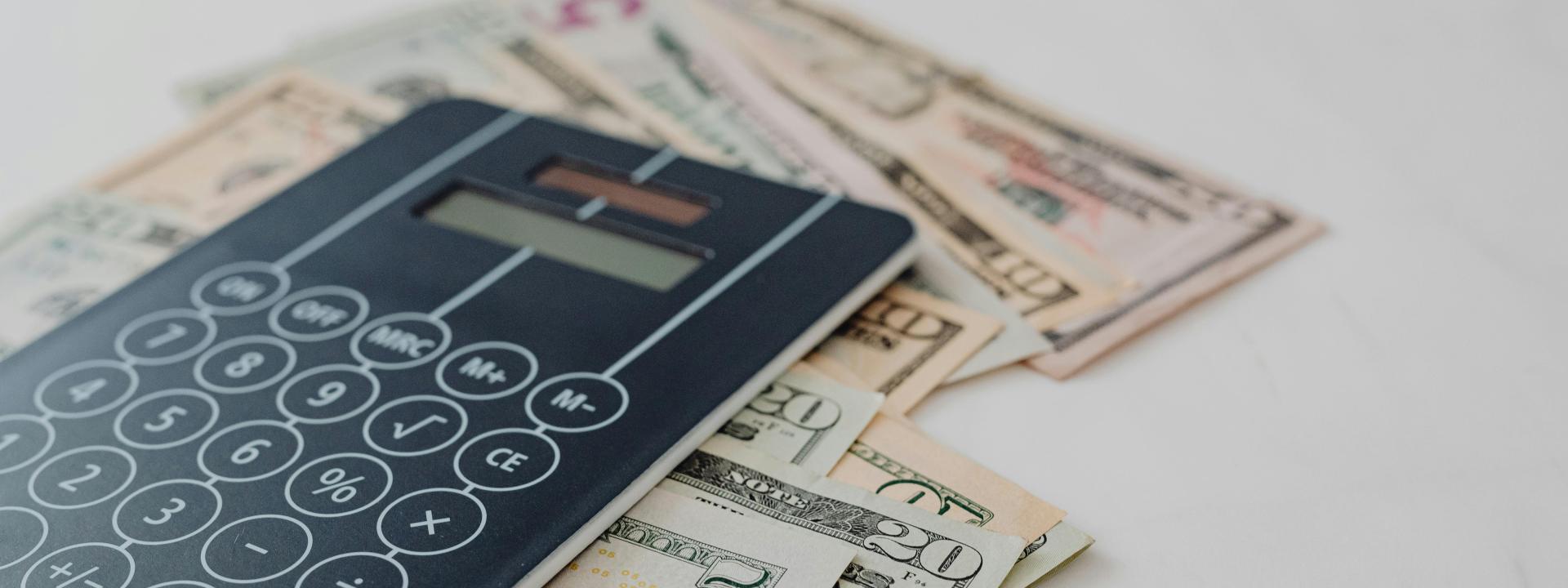 Calculator with money